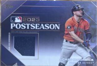 Chas McCormick #PPR-CM Baseball Cards 2024 Topps Postseason Performance Relic