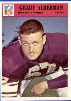 Grady Alderman #106 Football Cards 1966 Philadelphia