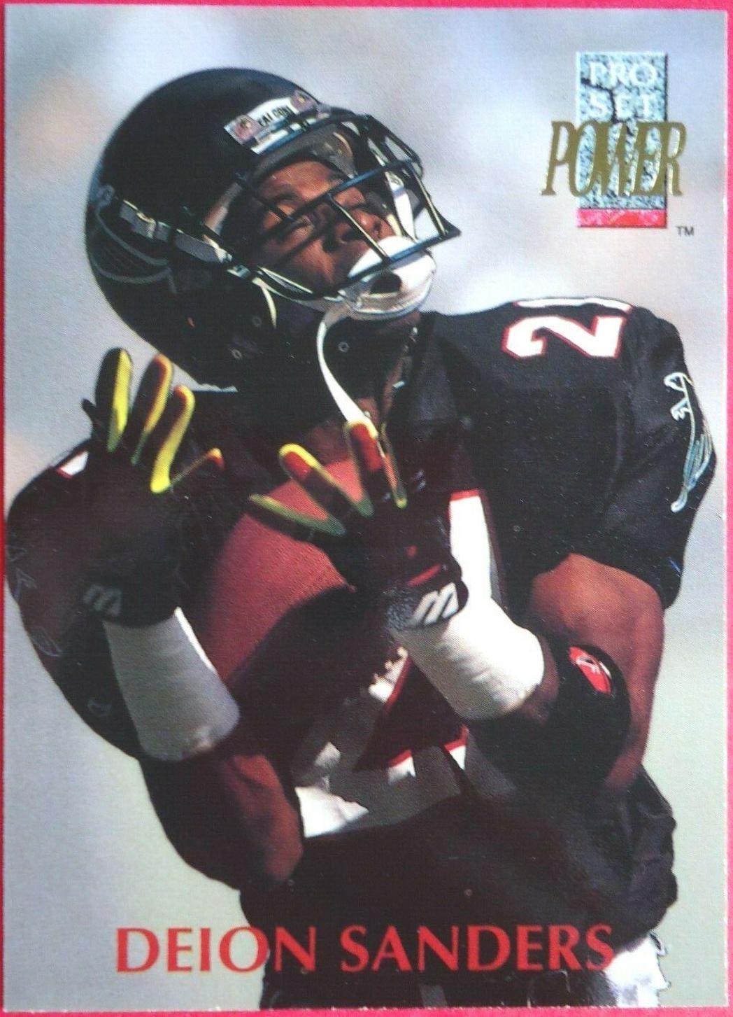 Deion Sanders #21 Football Cards 1992 Pro Set Power