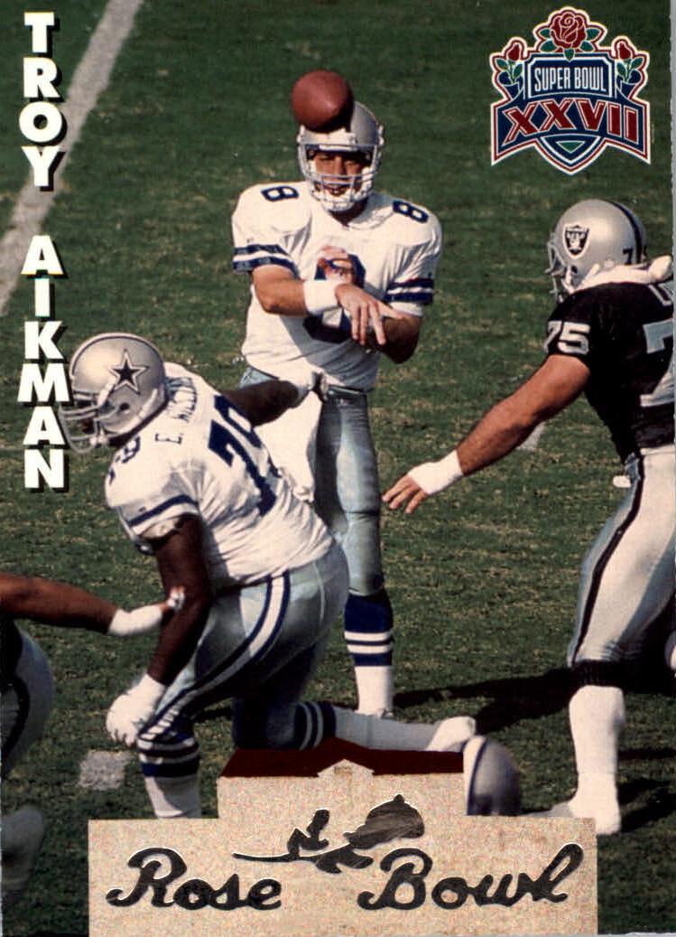 Troy Aikman #SB21 1993 Heads & Tails Sb Xxvii Football