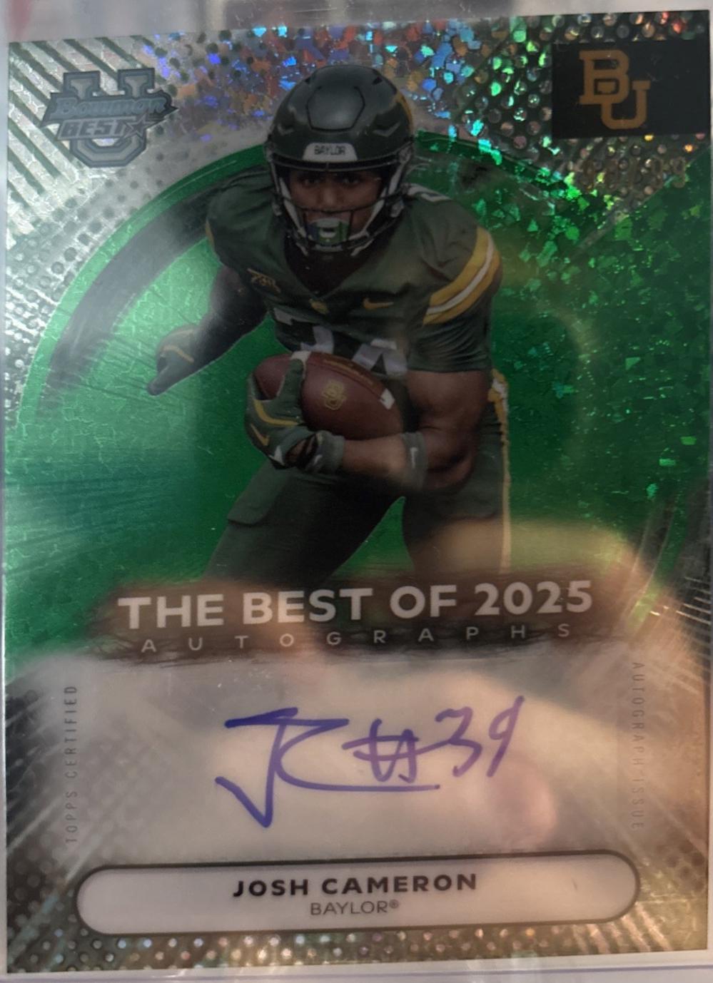 Josh Cameron [Green Mini-Diamond] #BOA-JCA
