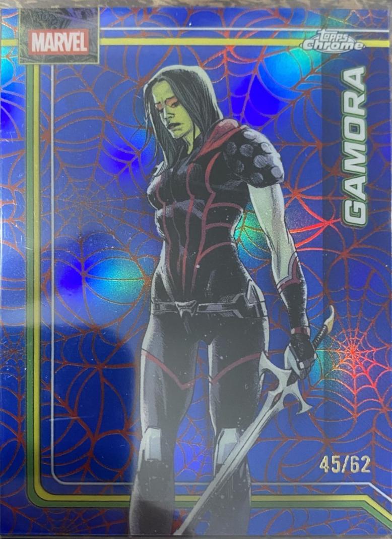 Gamora Spider-Web Red/Blue Refractor