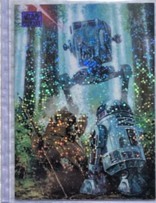 Wicket and R2-D2 [Purple Speckle Refractor] #49