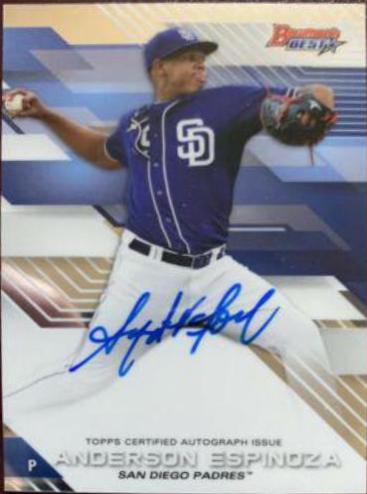Anderson Espinoza #B17-AE Baseball Cards 2017 Bowman's Best of Autograph