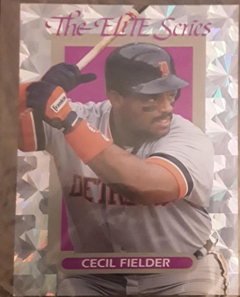 Cecil Fielder #16 Baseball Cards 1993 Panini Donruss Elite Supers