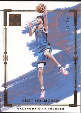 Chet Holmgren #5 Basketball Cards 2023 Panini Impeccable