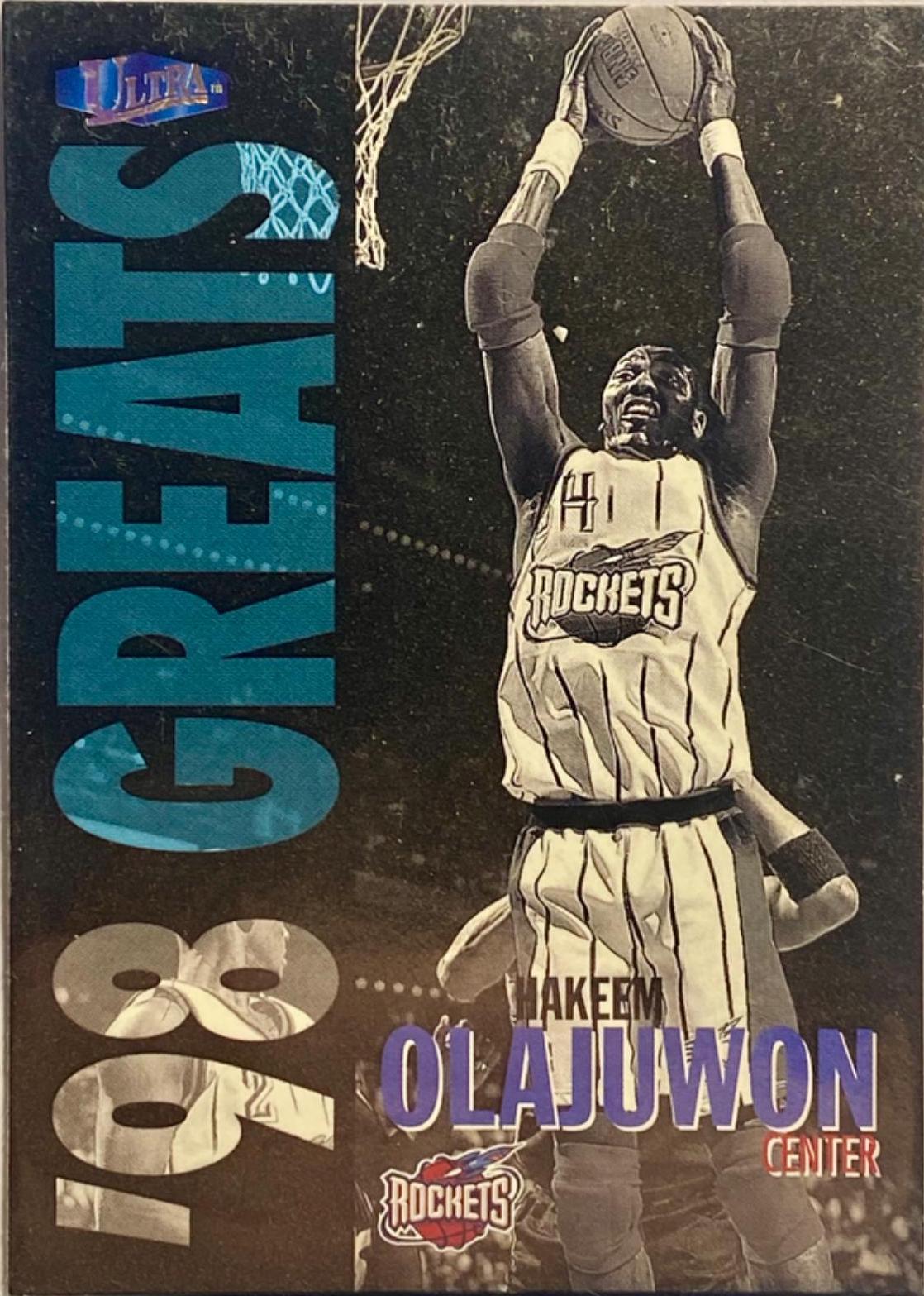 Hakeem Olajuwon #264G Basketball Cards 1997 Ultra Gold Medallion