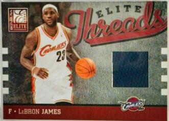LeBron James #8 Basketball Cards 2009 Donruss Elite Threads