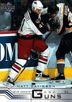 Matt Davidson #188 Hockey Cards 2001 Upper Deck