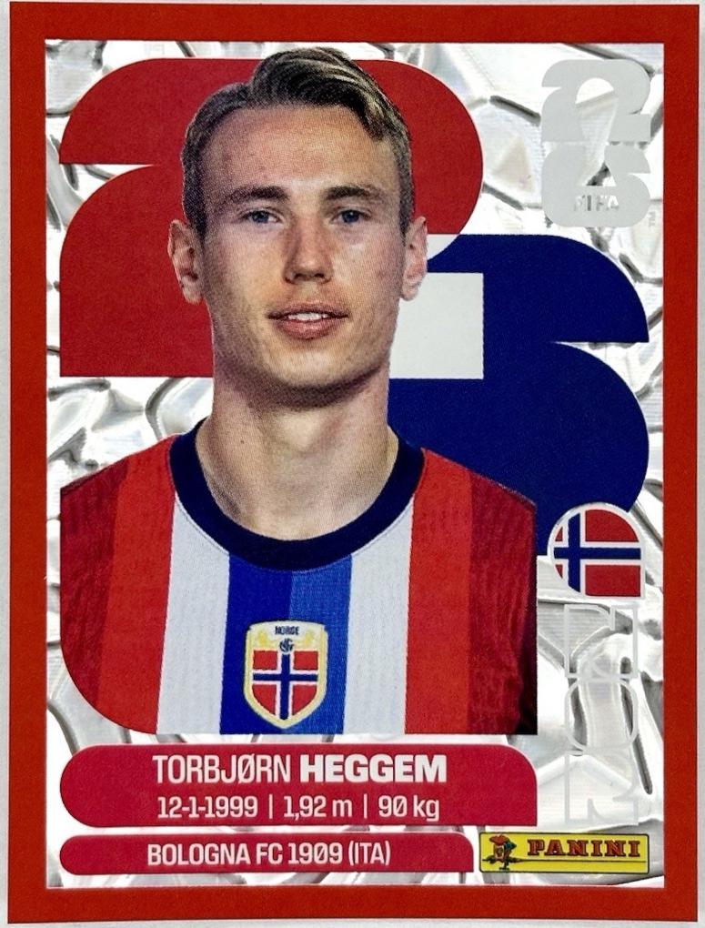 Torbjorn Heggem [Red Crumple] #NOR8 Prices | 2026 Panini FIFA World Cup ...