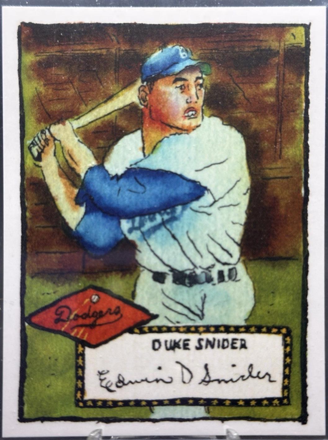 Duke Snider [Paint Splatter Back] #42