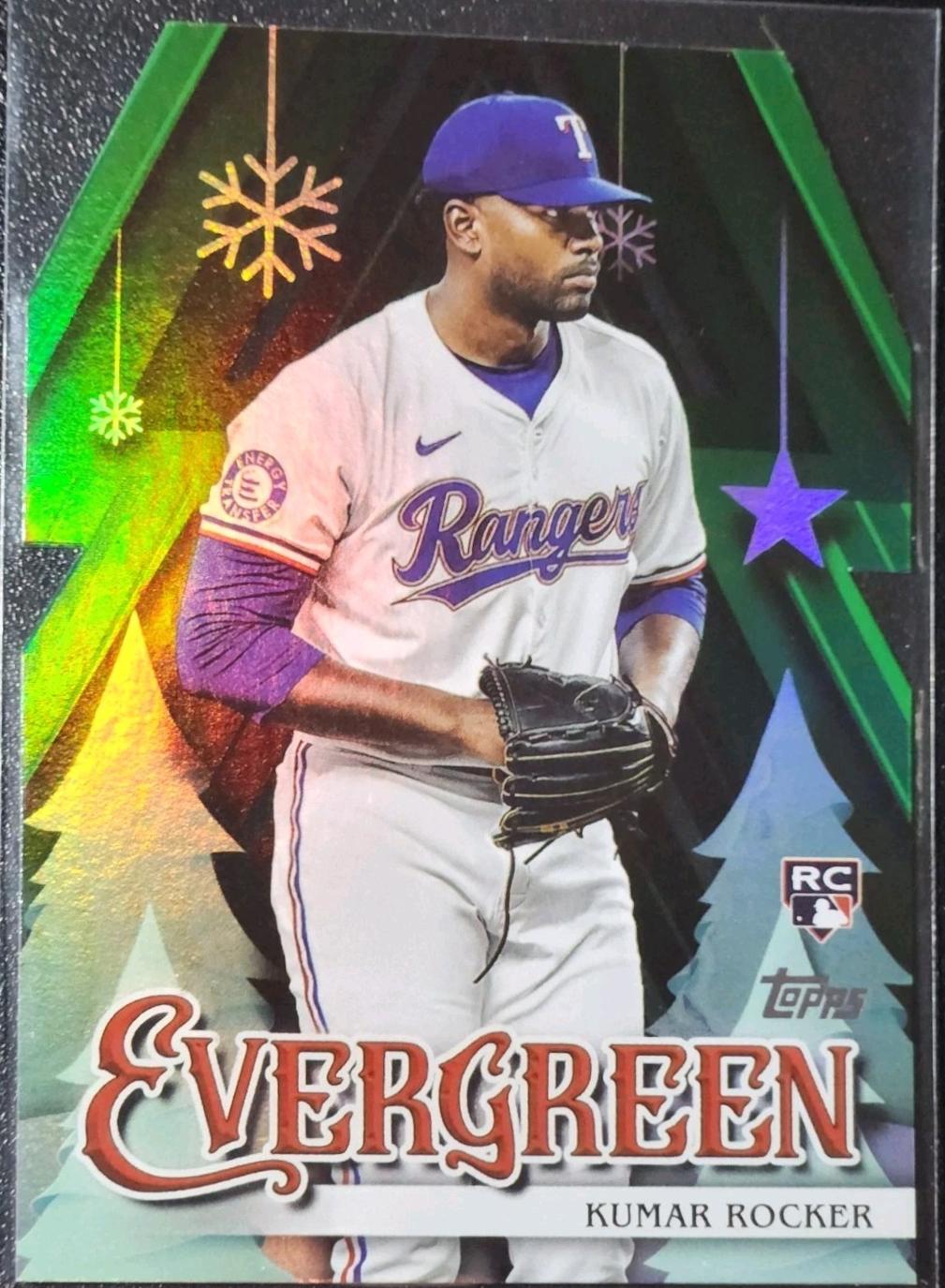 2025 Topps Holiday Evergreen Kumar Rocker #E-4 card