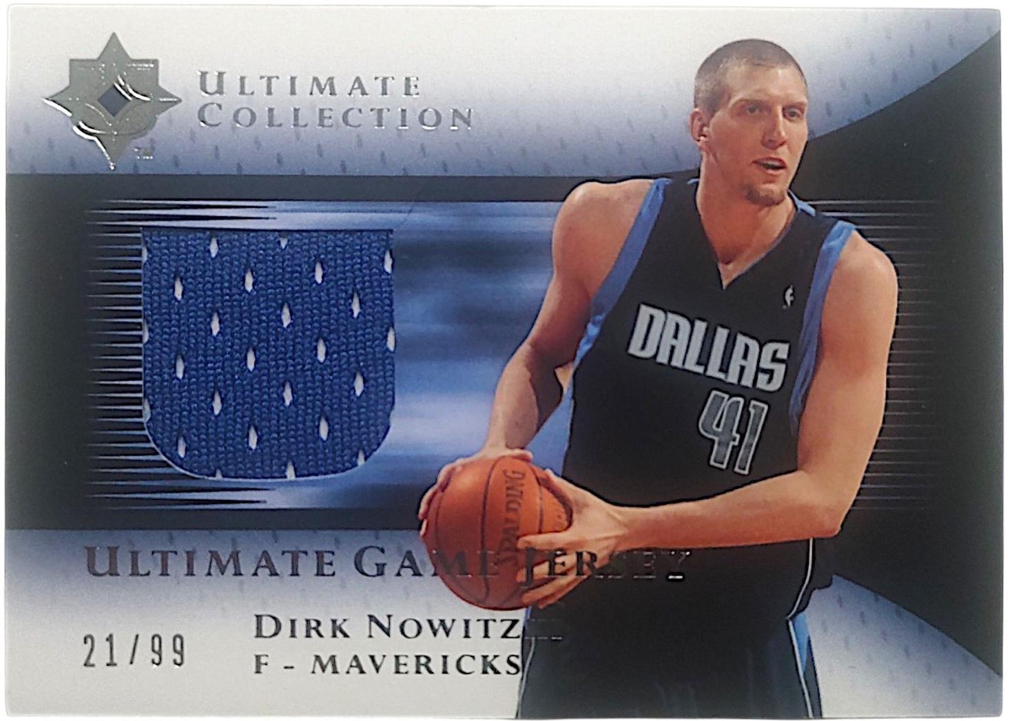 Dirk Nowitzki #UJ-DN 2006 Upper Deck Ultimate Collection Jersey Basketball