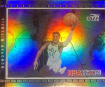 Donovan Mitchell #3 Basketball Cards 2021 Panini Hoops Lights Camera Action