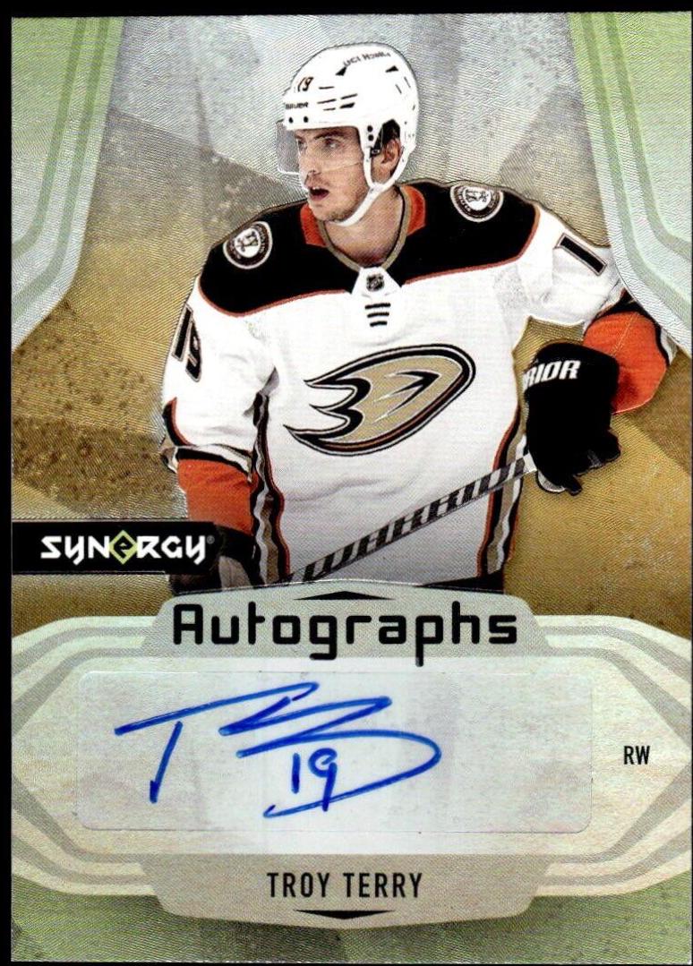Troy Terry #A-TT Hockey Cards 2021 Upper Deck Synergy Autographs