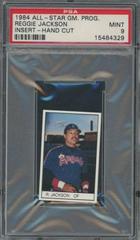 Reggie Jackson Baseball Cards 1984 All Star Game Program Inserts Hand Cut Prices