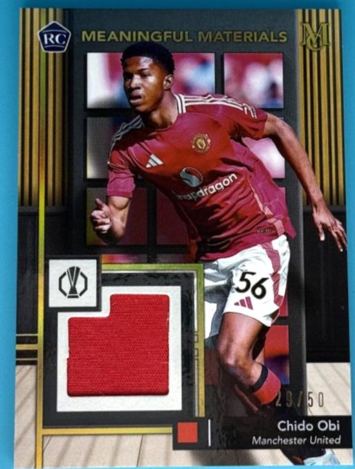 Chido Obi #MMSR-CO 2024 Topps Museum UEFA Meaningful Material