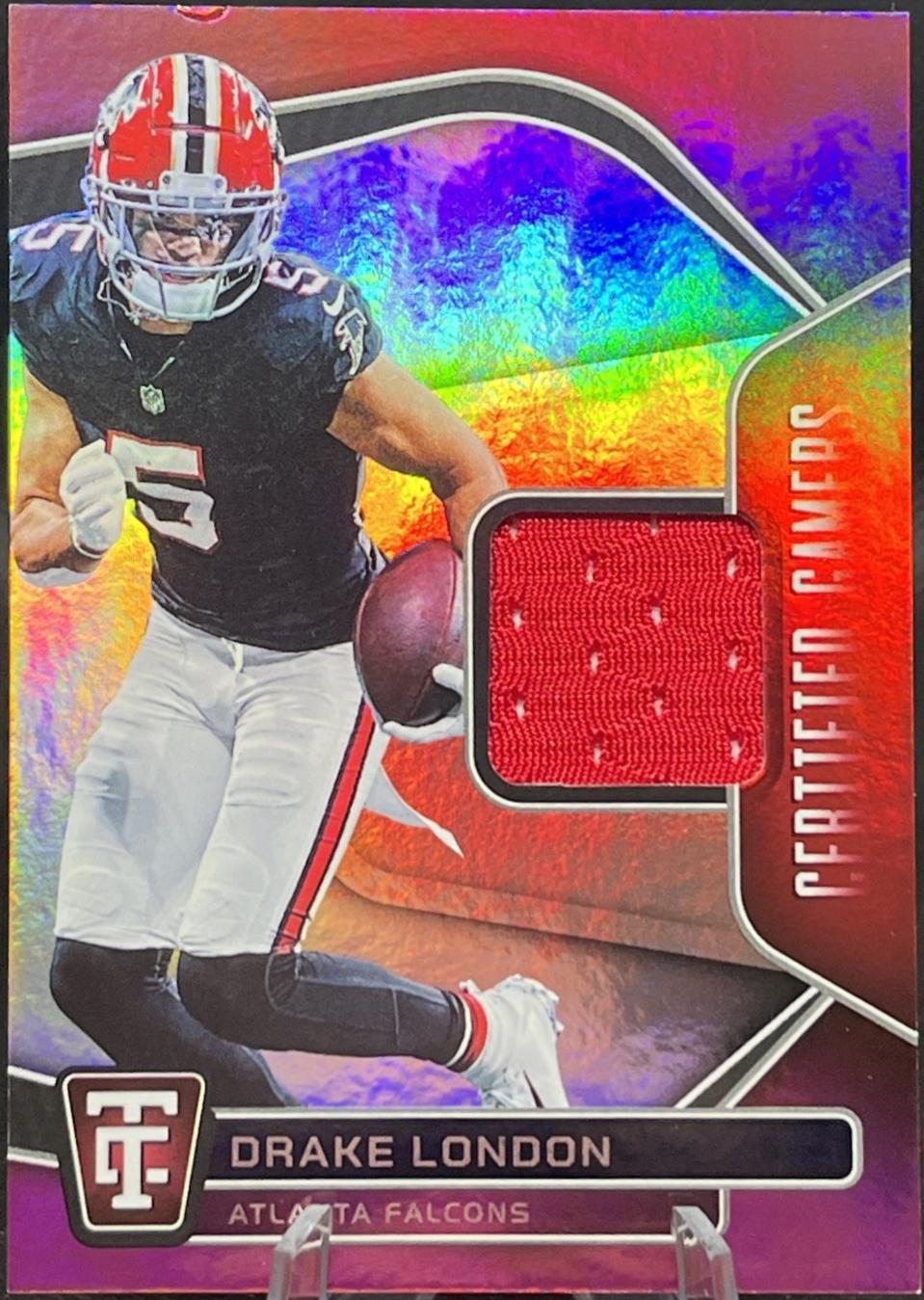 Drake London #8 Football Cards 2024 Panini Totally Certified Gamers