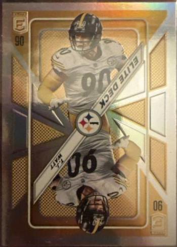 T. J. Watt #ED-18 Football Cards 2023 Panini Donruss Elite Deck