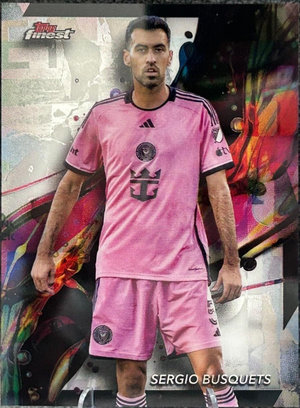 Sergio Busquets #5 Soccer Cards 2024 Topps Finest MLS