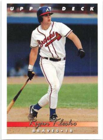 Ryan Klesko #376 Baseball Cards 1993 Upper Deck