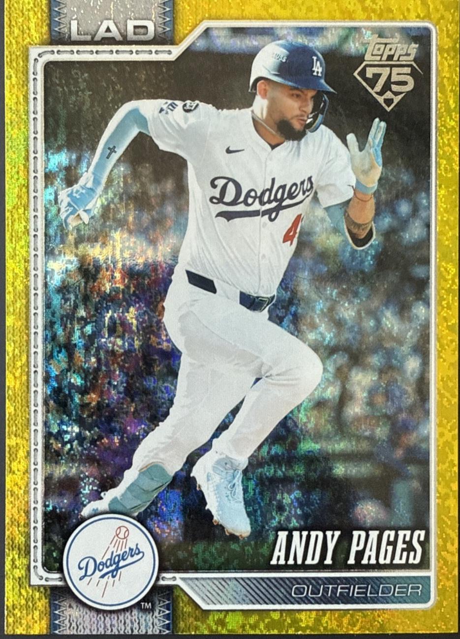 2026 Topps Series 2 Andy Pages [Holo Foil Yellow] #414 card