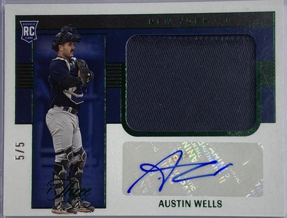 Austin Wells #109 2023 Panini Three And Two Baseball