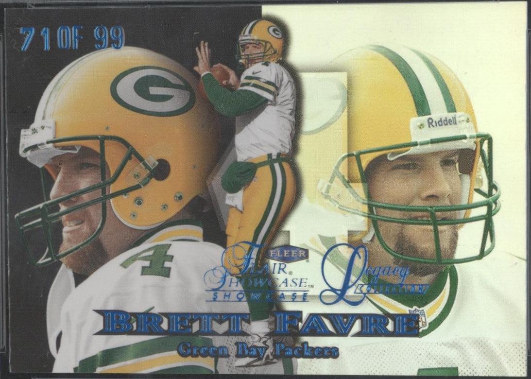 Brett Favre #173L 1999 Flair Showcase Legacy Collection Football