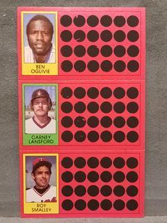 Ben Oglivie, Carney Lansford, Roy Smalley