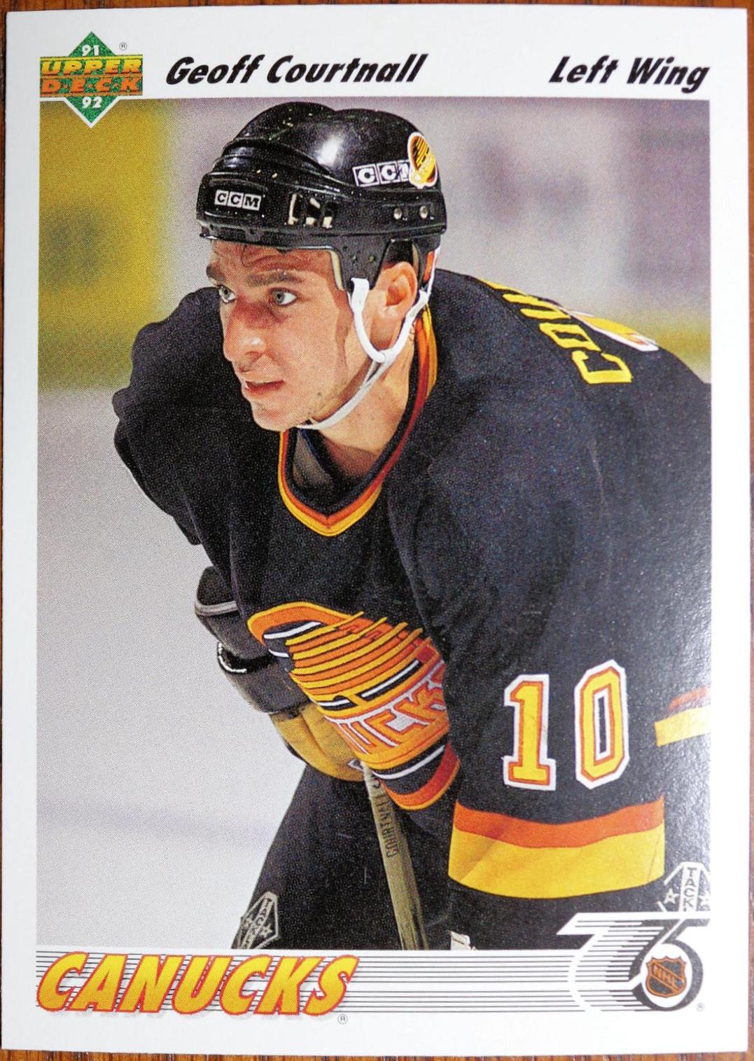 Geoff Courtnall #467 Hockey Cards 1991 Upper Deck