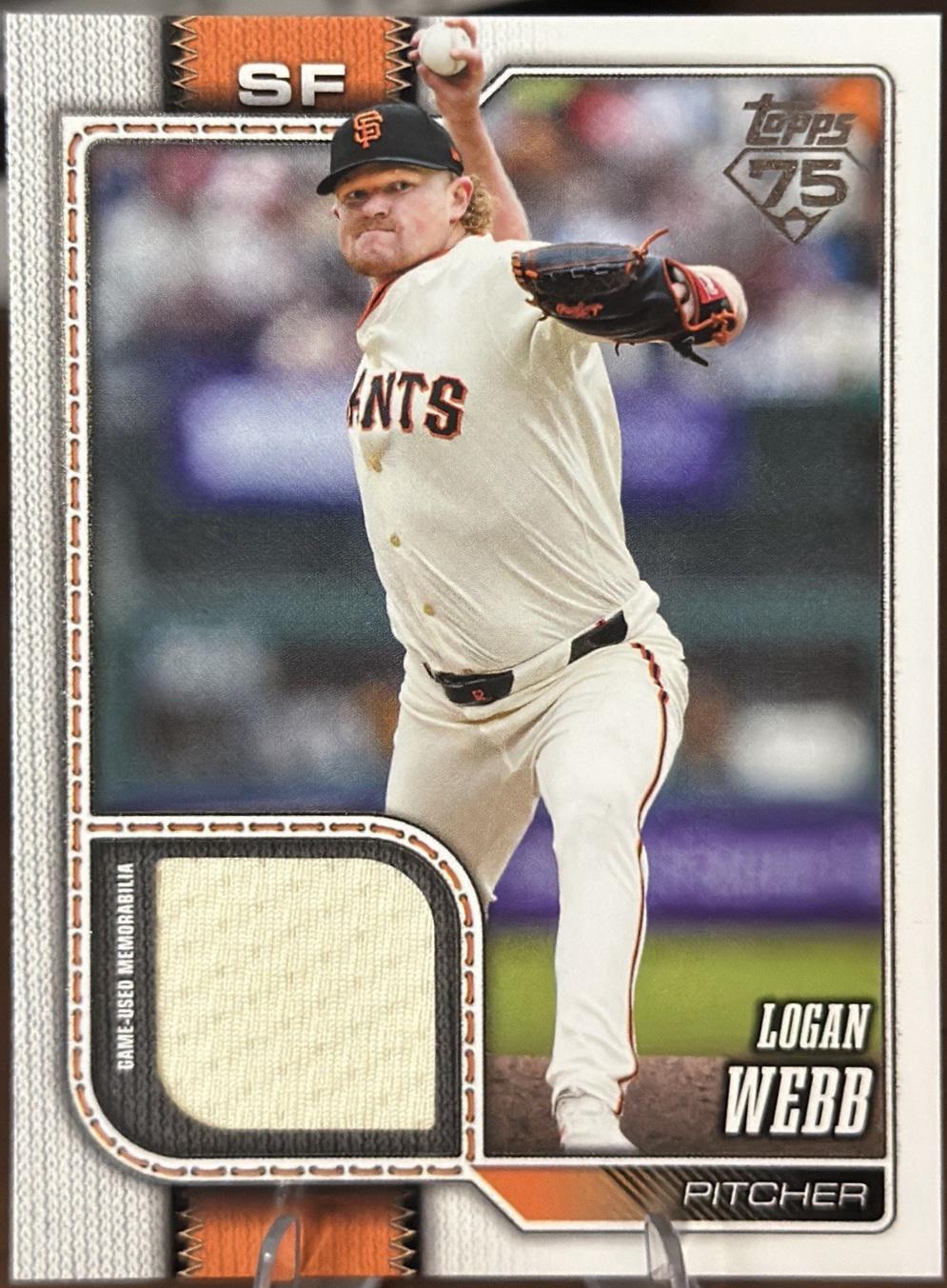Logan Webb #69 2026 Topps Baseball Real One Relics