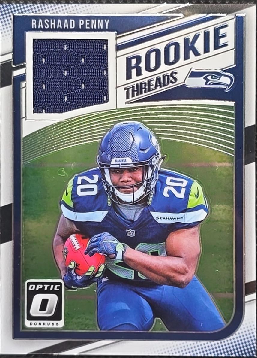 Rashaad Penny #RT-RP 2018 Donruss Optic Football Rookie Threads