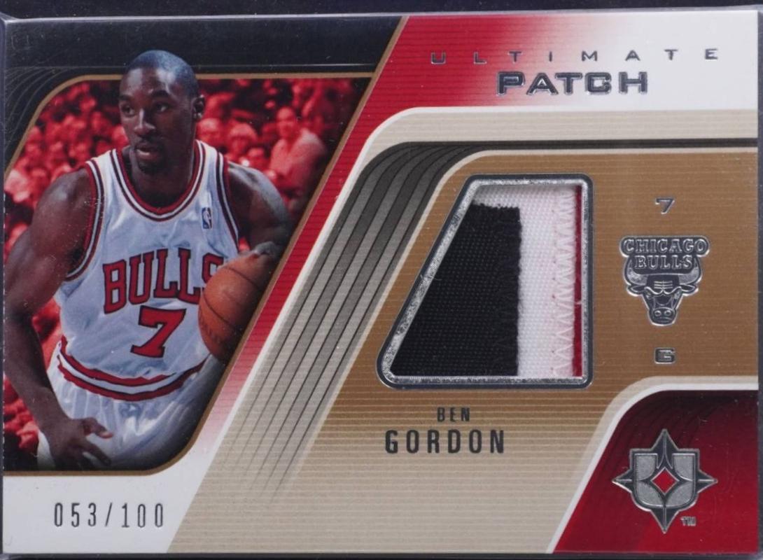 Ben Gordon #UGP-BG 2004 Upper Deck Ultimate Collection Game Patch Basketball