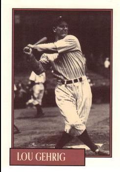Lou Gehrig #9 Baseball Cards 1991 Homers Cookies Classic
