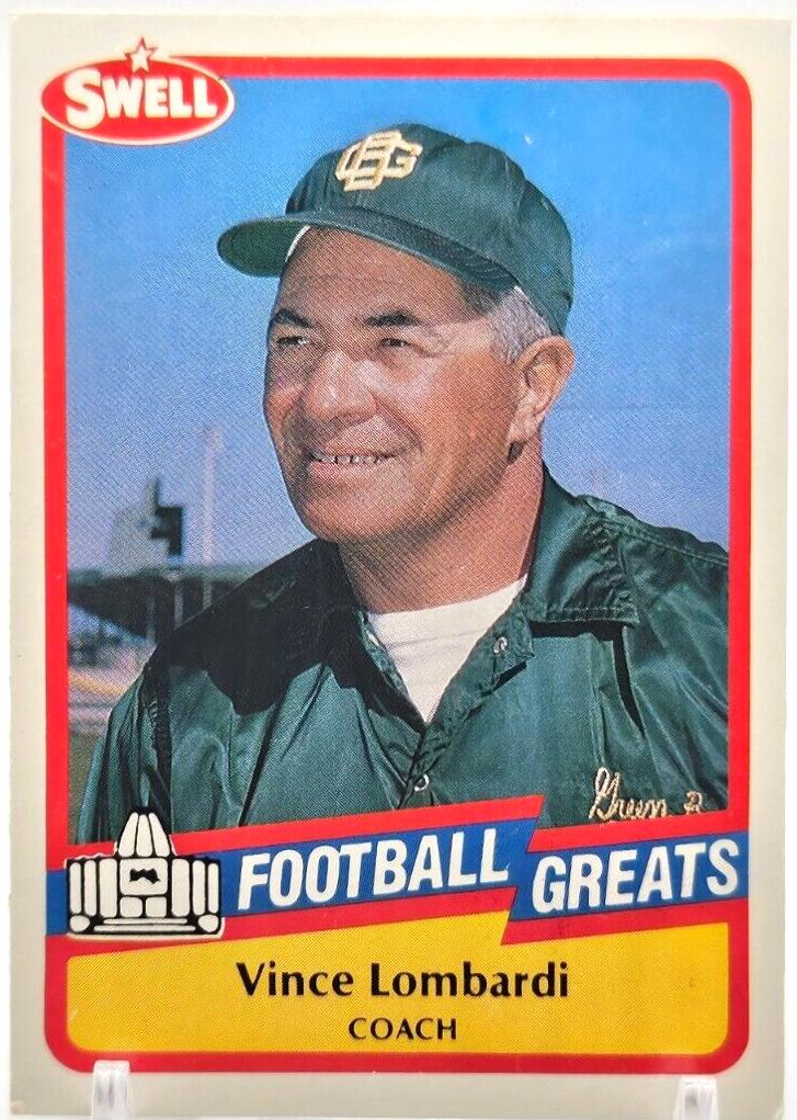 Vince Lombardi #44 Football Cards 1989 Swell Greats