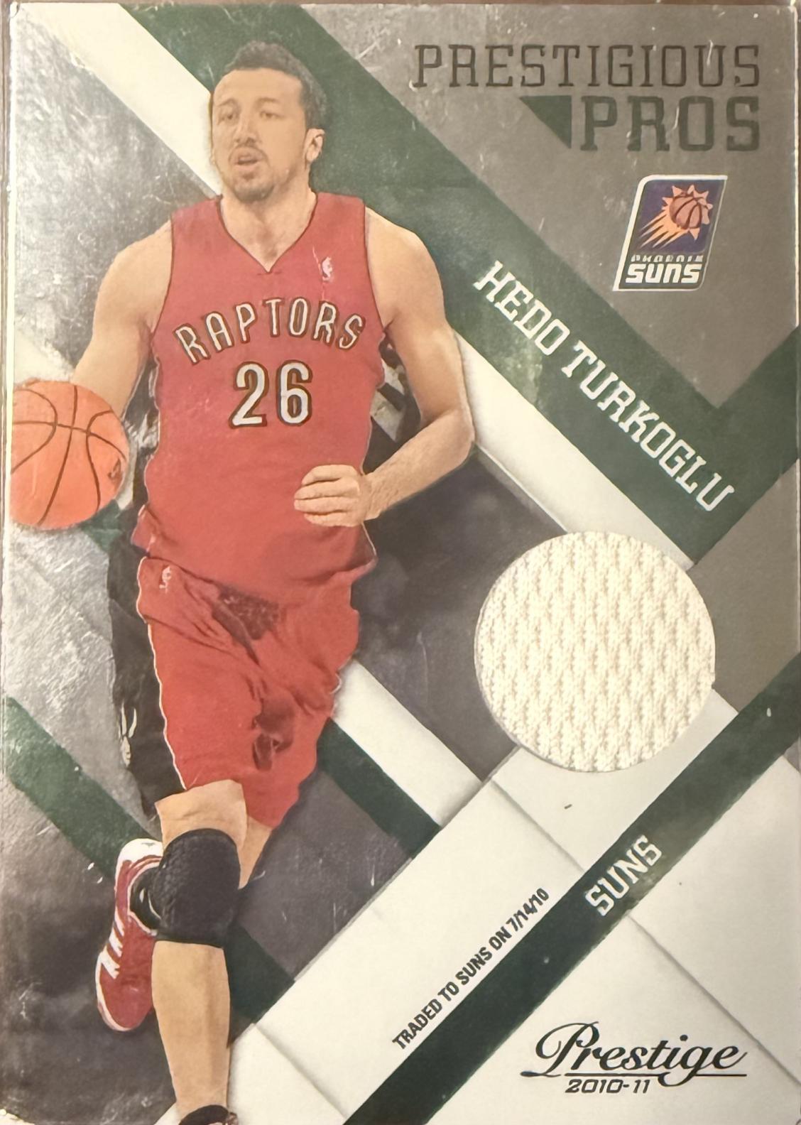 Hedo Turkoglu #10 Basketball Cards 2010 Panini Prestige Prestigious Pros