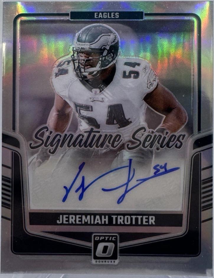 Jeremiah Trotter #SSH-JTR Football Cards 2024 Panini Donruss Optic Signature Series Holo