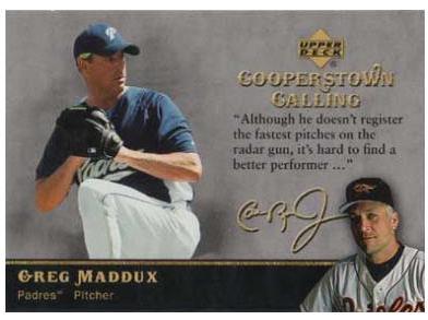 Greg Maddux #CC-GM Baseball Cards 2007 Upper Deck Cooperstown Calling