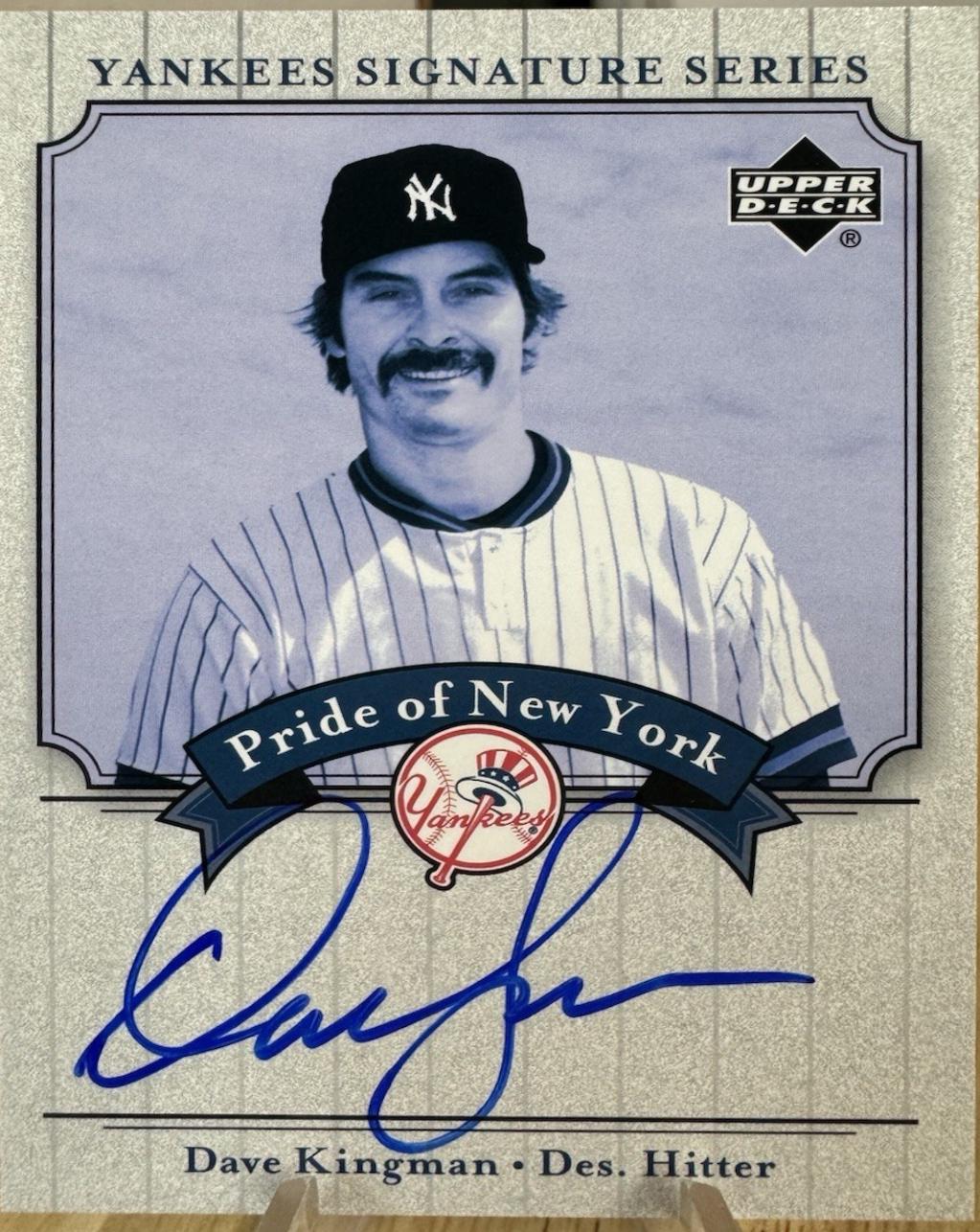 Dave Kingman #PN-DK Baseball Cards 2003 Upper Deck Yankees Signature Series Pride of NY Autograph
