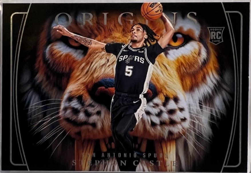 Stephon Castle #1 Basketball Cards 2024 Panini Origins Saber Tooth Tiger Eyes