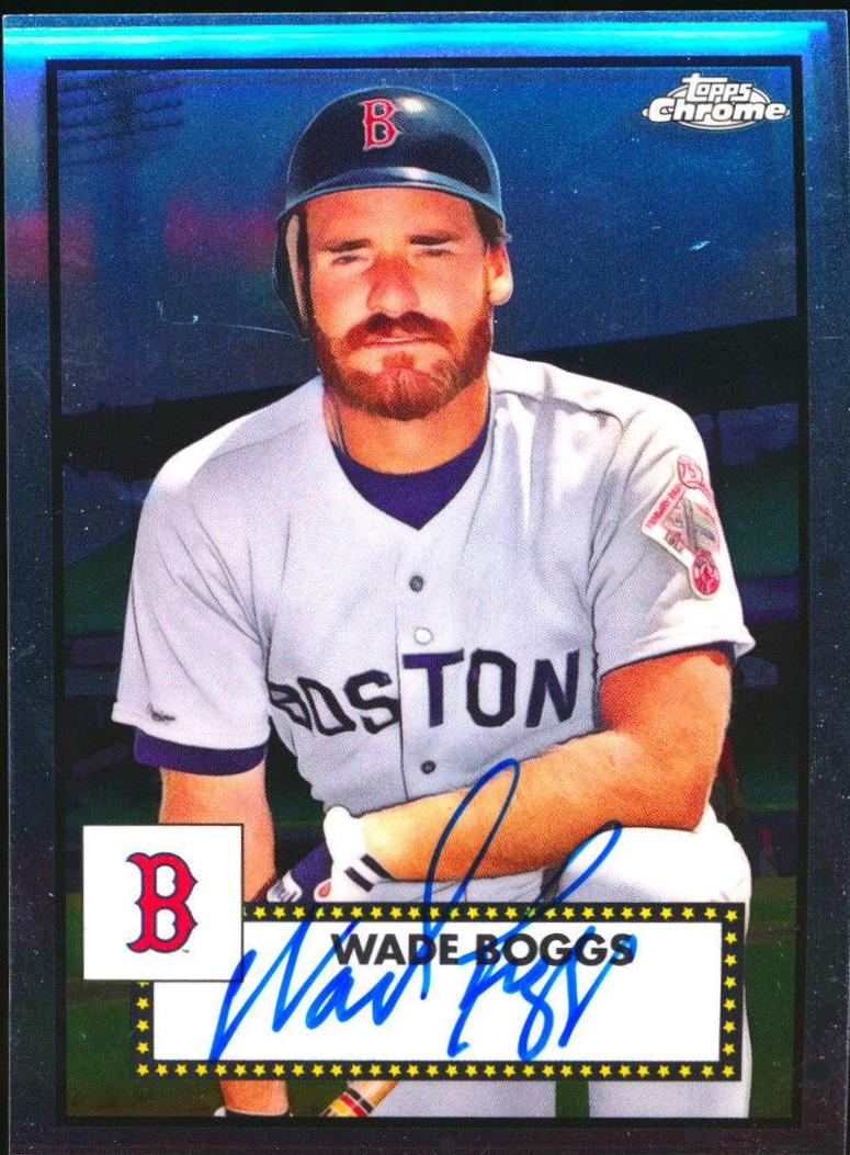 Wade Boggs #PA-WB 2021 Topps Chrome Platinum Anniversary Baseball Autographs