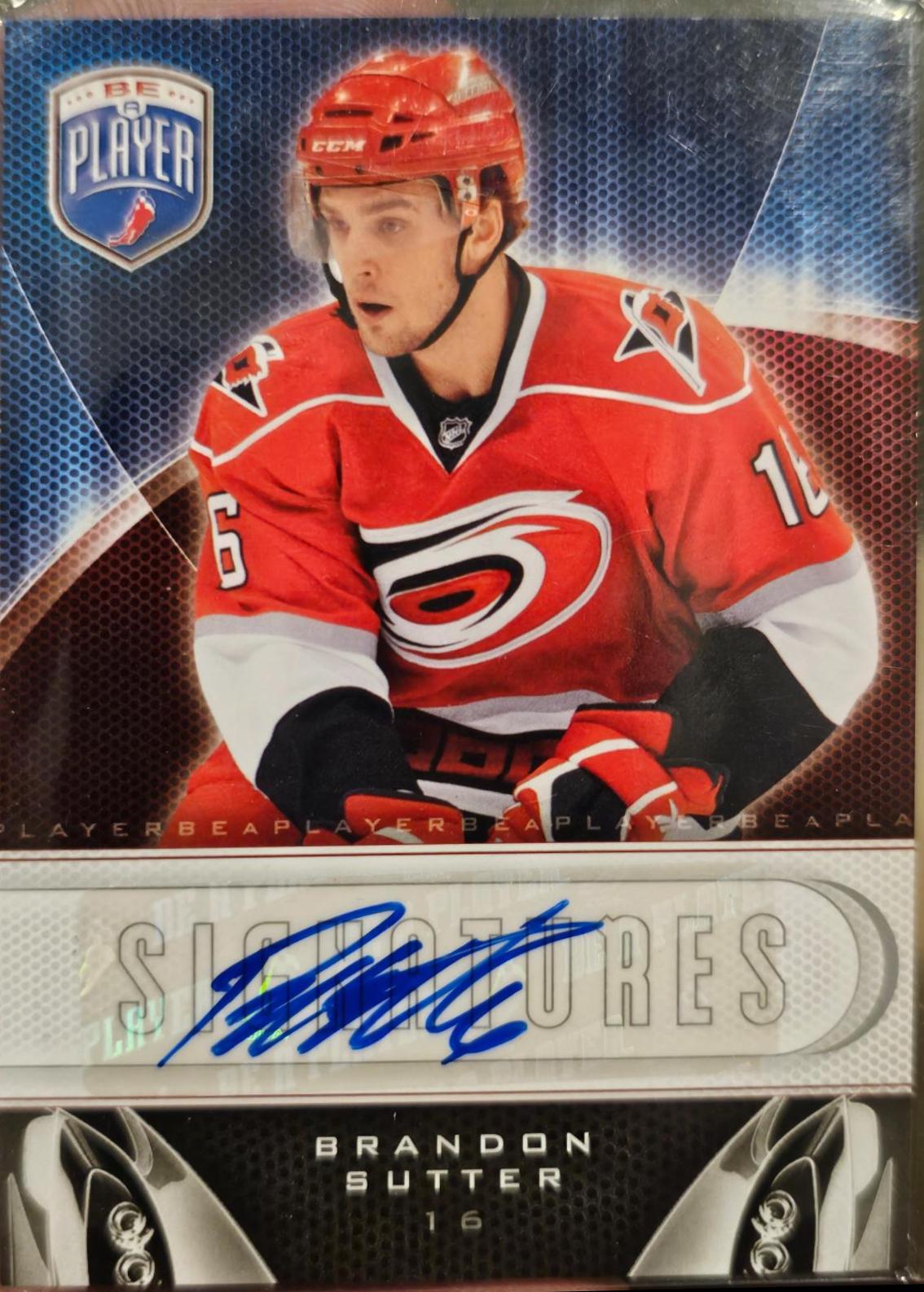 Brandon Sutter #S-SU Hockey Cards 2009 Upper Deck Be A Player Signatures