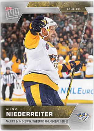 Nino Niederreiter #2 Hockey Cards 2022 Topps Now