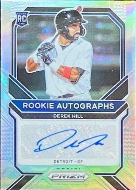 Derek Hill #RA-DH Baseball Cards 2021 Panini Prizm Rookie Autographs
