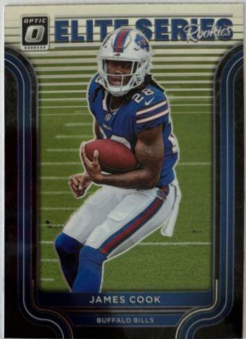 James Cook #ESR-14 Football Cards 2022 Panini Donruss Optic Elite Series Rookies