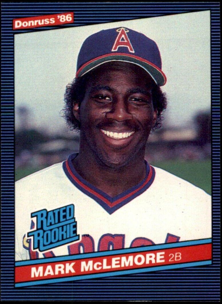 Mark McLemore #35 Baseball Cards 1986 Donruss