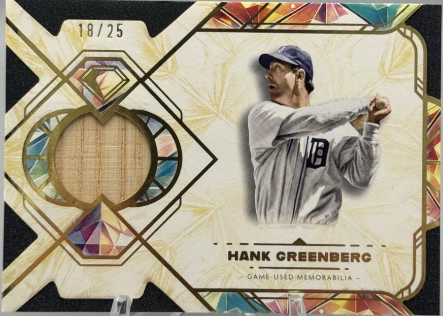 Hank Greenberg #SPR-HG 2025 Topps Diamond Icons Single Player Relic Baseball