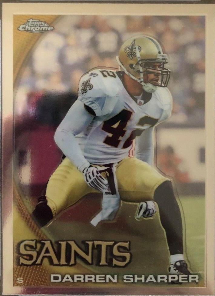 Darren Sharper #C101 Football Cards 2010 Topps Chrome