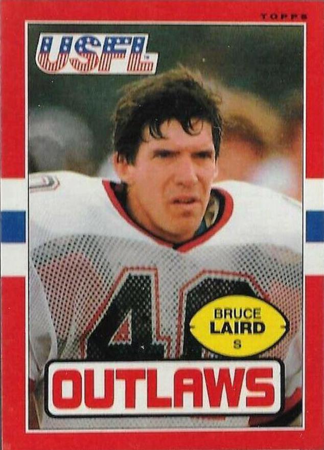Bruce Laird #3 Football Cards 1985 Topps USFL