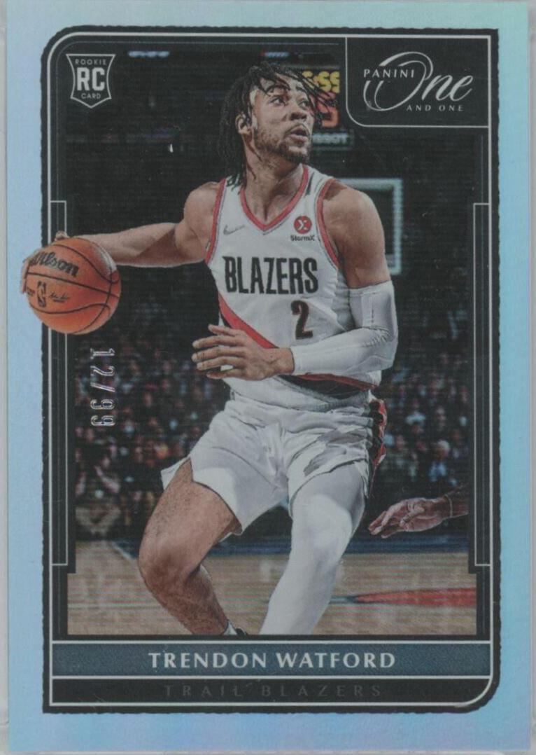 Trendon Watford #122 Basketball Cards 2021 Panini One and One